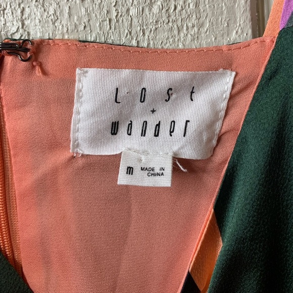 Lost + Wander Pandora asymmetrical ruffle dress, size Medium. - Picture 7 of 7